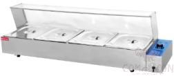 Electric Bain Marie, Size: L1450*W350*H360mm, Capacity: 5*(1/2*100)Pan