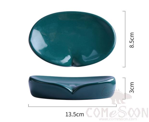Ceramic Soap Dish-13.5*8.5*3cm