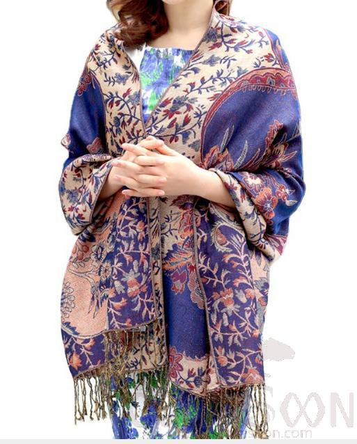 Shawls-70*190cm,30% Rayon + 70% polyester