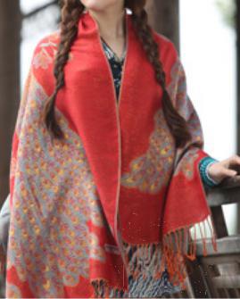 Shawls-70*190cm,30% Rayon + 70% polyester
