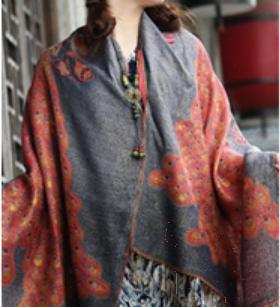 Shawls-70*190cm,30% Rayon + 70% polyester