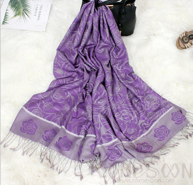 Shawls-70*190cm,30% Rayon + 70% polyester