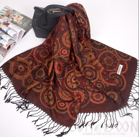 Shawls-70*190cm,30% Rayon + 70% polyester