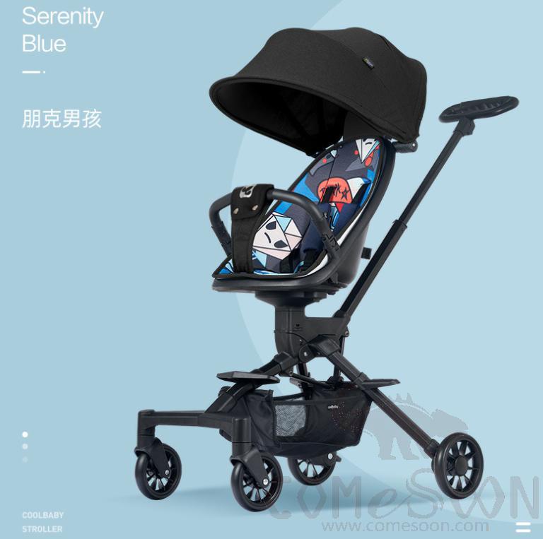 Baby Stroller / Baby Cart,L94*W55*H70Cm,Aluminum Alloy + Cationic Fabric