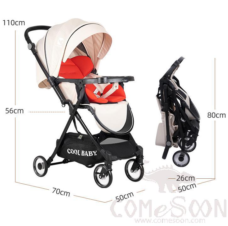Baby Stroller / Baby Cart,L94*W55*H70Cm,Aluminum Alloy + Cationic Fabric