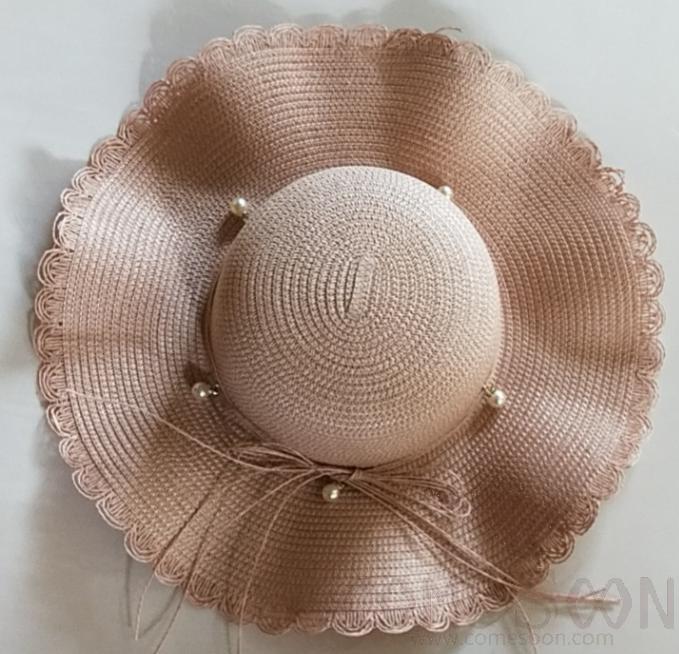 Straw Hat 1-Black,Straw,56~58cm