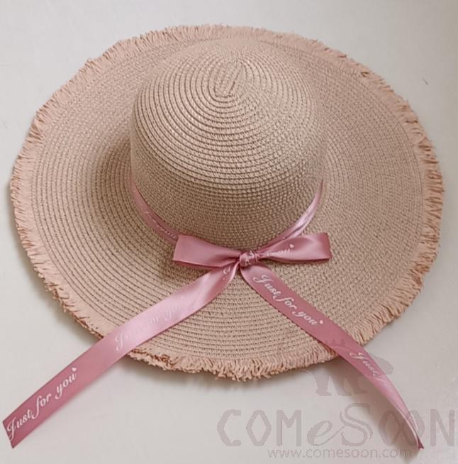 Straw Hat 1-Black,Straw,56~58cm