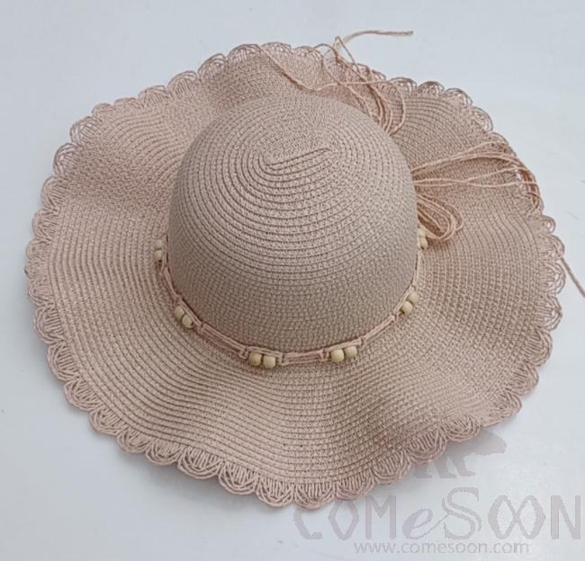 Straw Hat 1-Black,Straw,56~58cm