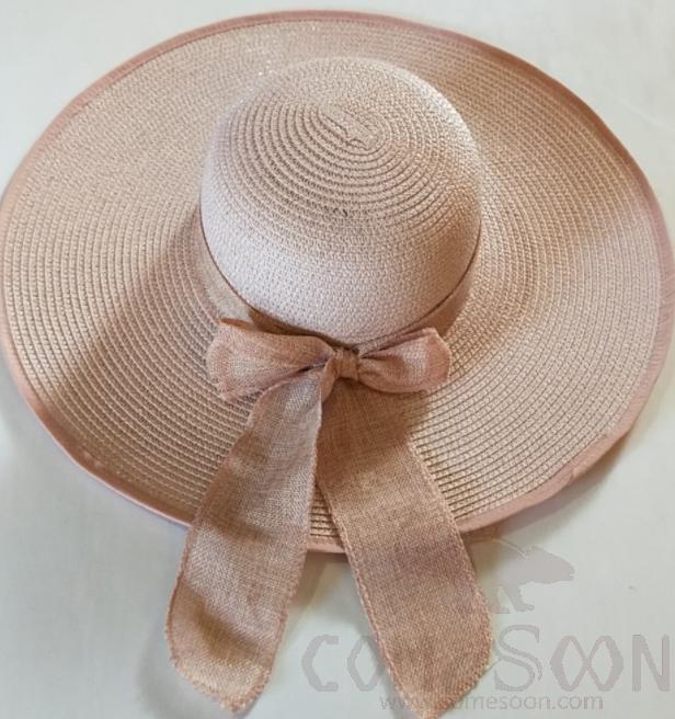 Straw Hat 1-Black,Straw,56~58cm