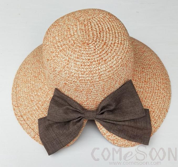 Straw Hat 1-Black,Straw,56~58cm