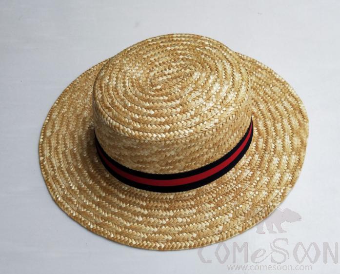 Straw Hat 1-Black,Straw,56~58cm
