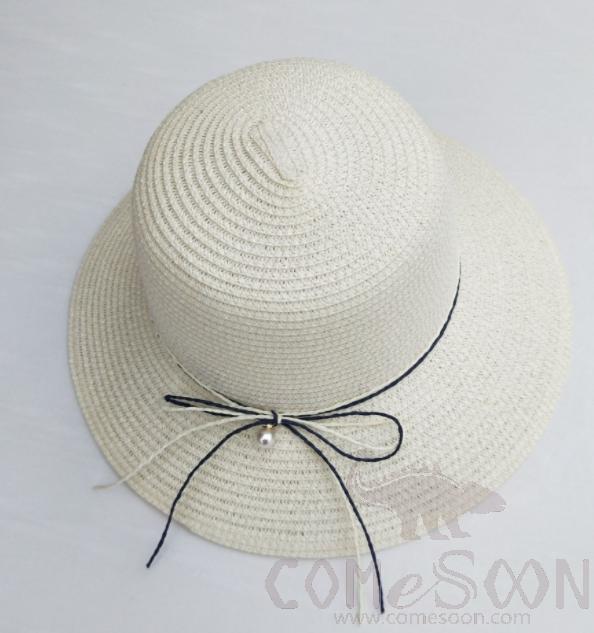 Straw Hat 1-Black,Straw,56~58cm