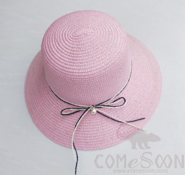 Straw Hat 1-Black,Straw,56~58cm