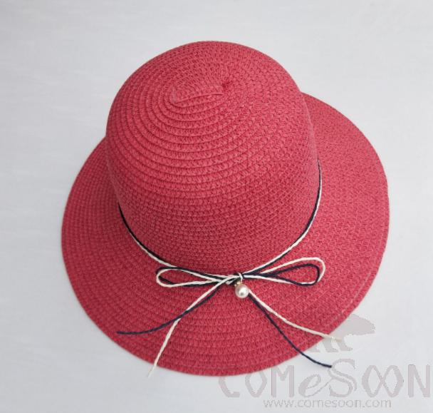 Straw Hat 1-Black,Straw,56~58cm