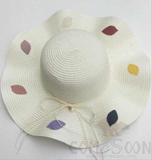 Straw Hat 1-Black,Straw,56~58cm