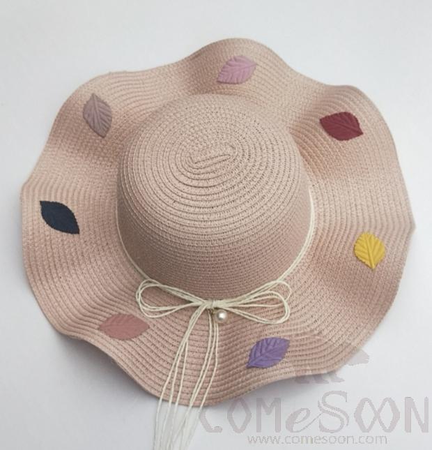 Straw Hat 1-Black,Straw,56~58cm