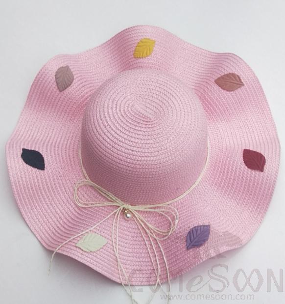 Straw Hat 1-Black,Straw,56~58cm