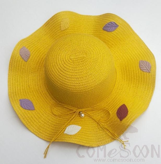 Straw Hat 1-Black,Straw,56~58cm