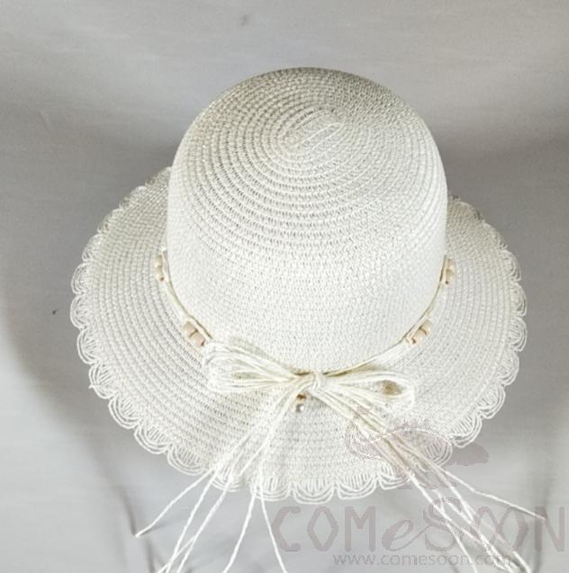 Straw Hat 1-Black,Straw,56~58cm