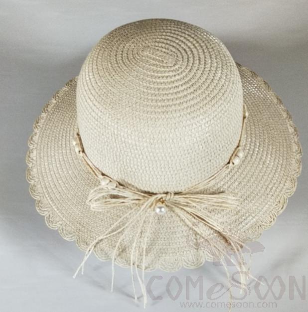 Straw Hat 1-Black,Straw,56~58cm