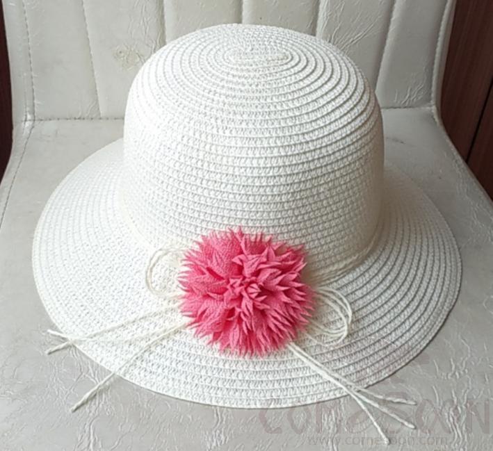 Straw Hat 1-Black,Straw,56~58cm