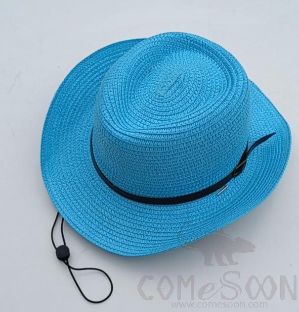 Straw Hat 1-Black,Straw,56~58cm