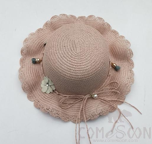 Straw Hat 1-Black,Straw,56~58cm