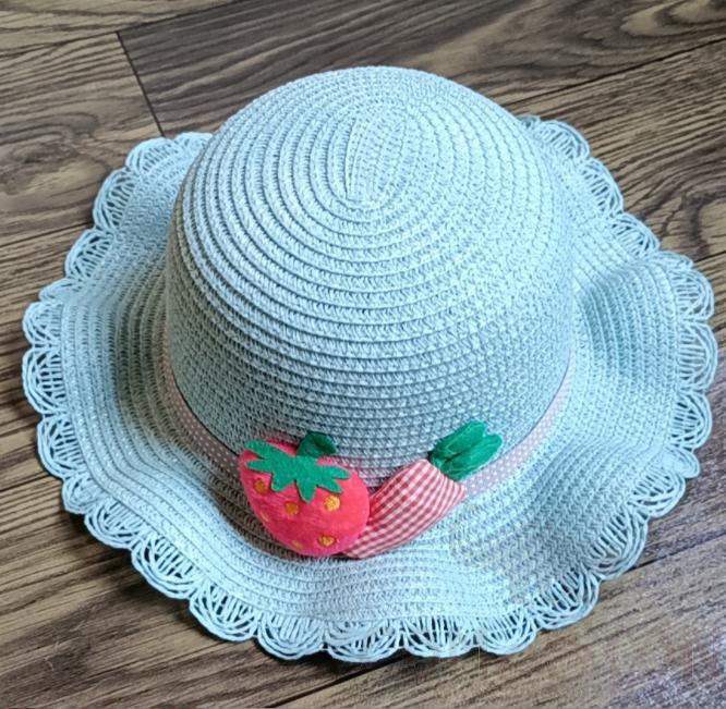 Straw Hat 1-Black,Straw,56~58cm