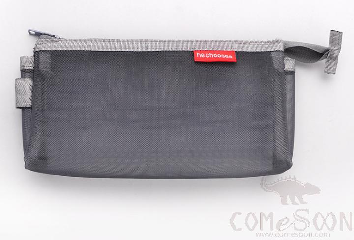 Mesh pen bag-23*12*3.5cm