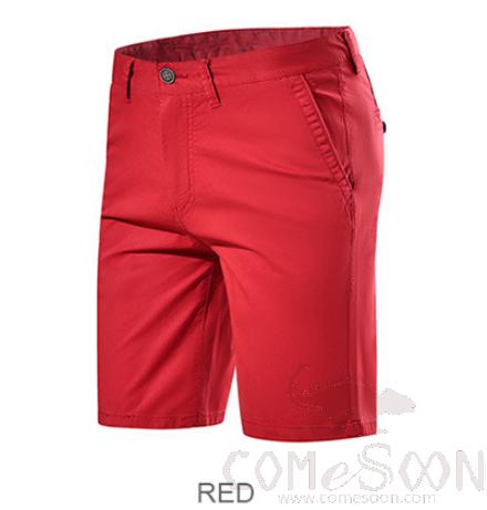 Shorts,Cotton Spansex,Red,210GSM