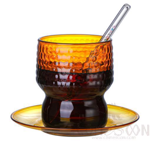Hammer Point Colorful Glass Cup set yellow 280ML