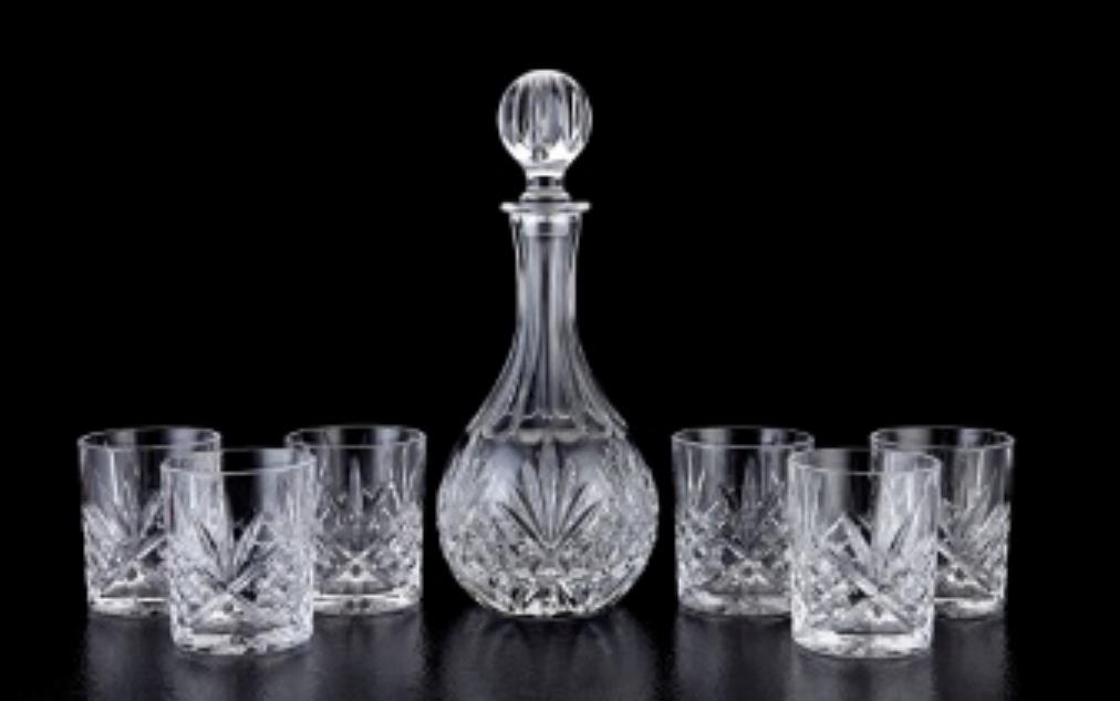 Crystal Wine Glass Bottle  Set 7pcs set