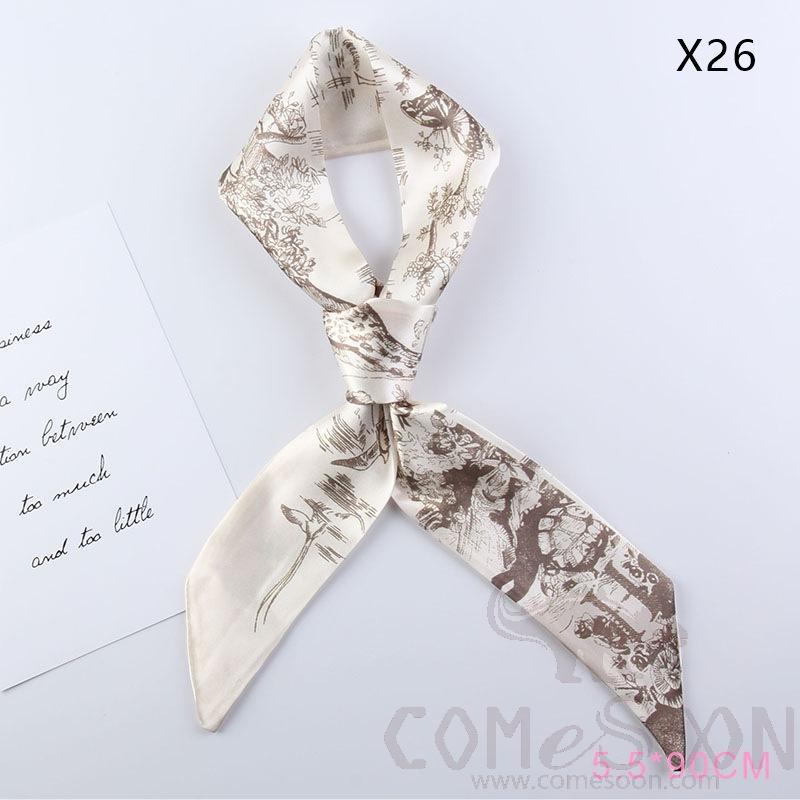 Scarf 4*90cm-S1,Imitiate Silk