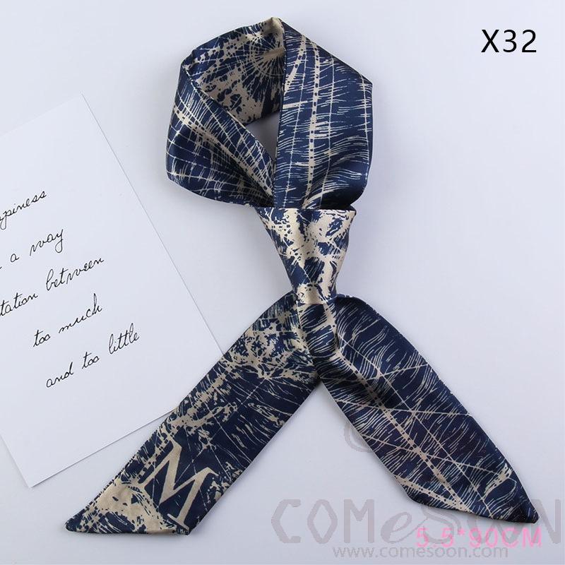 Scarf 4*90cm-S1,Imitiate Silk