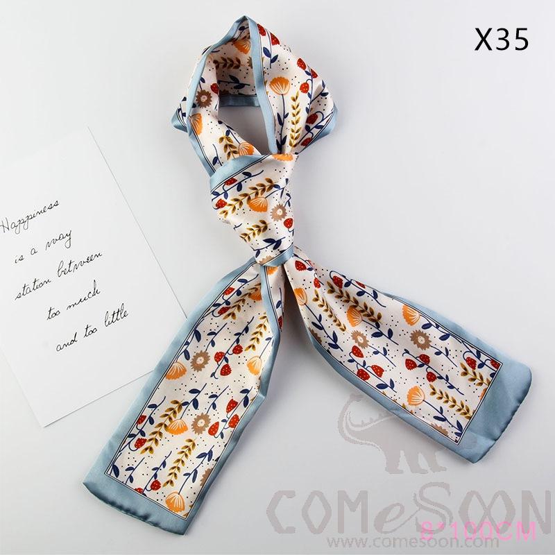 Scarf 4*90cm-S1,Imitiate Silk