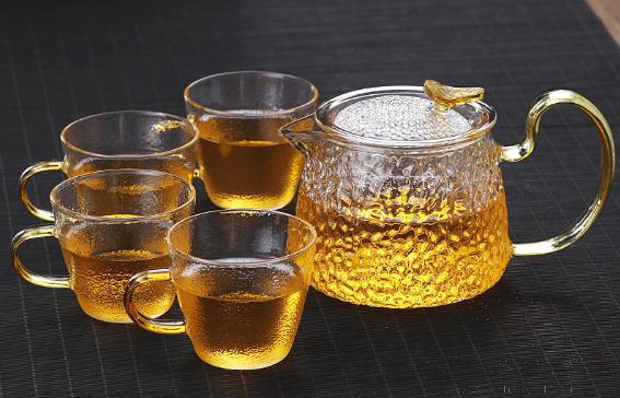 Glass Tea Cup Set 5 pcs set
