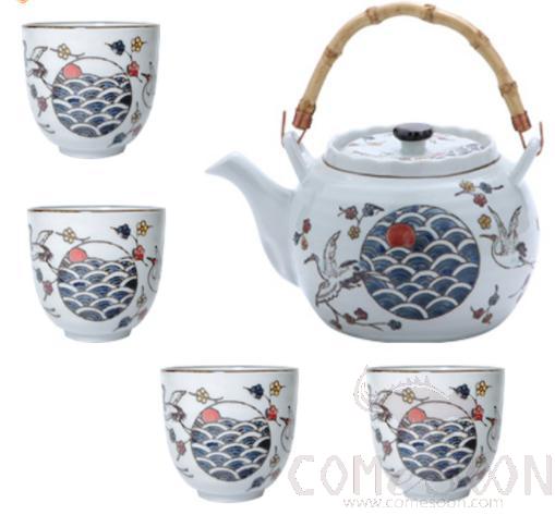 Japanese Tea Pot Set 5pcs set