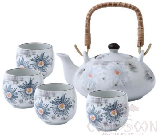 Japanese Tea Pot Set 5pcs set