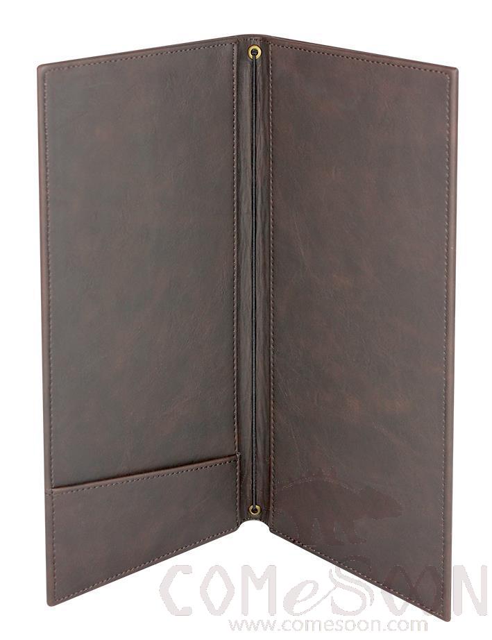 Restaurant Menu Cover, 305x115mm, PU Leather