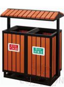 Outdoor Rubbish Bin, Paint + Plastic Wood, L770*W420*H930mm
