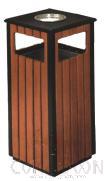 Outdoor Rubbish Bin, Paint + Plastic Wood, L365*W365*H800mm