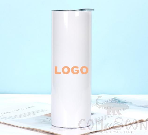 S/S Straight Water Mug w/logo 750ml 20oz White