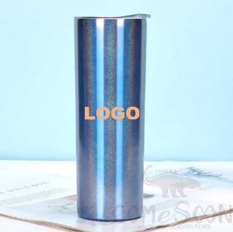 S/S Straight Water Mug w/logo 750ml 20oz blue