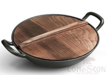 Cast Iron Wok 32cm