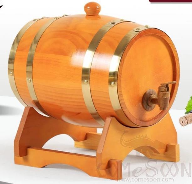 Pine Wooden Wine Barrel 10L