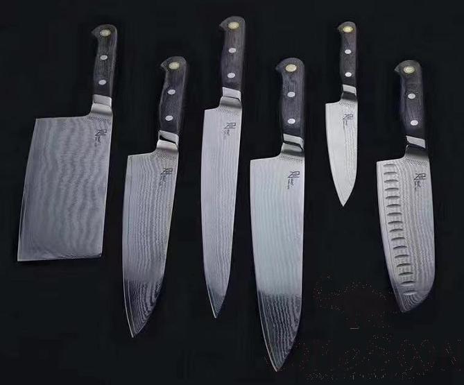 OMAN Damascus Chinese kitchen knife