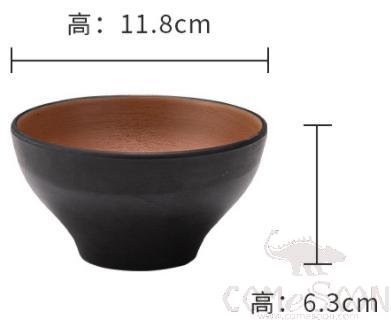 Clay Brown Series Brown Series 4.6 Inch Round Rice Bowl