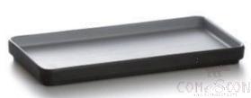 Grey-Black Series Grey Series 9.8 Inch Straight Edge Long Plate