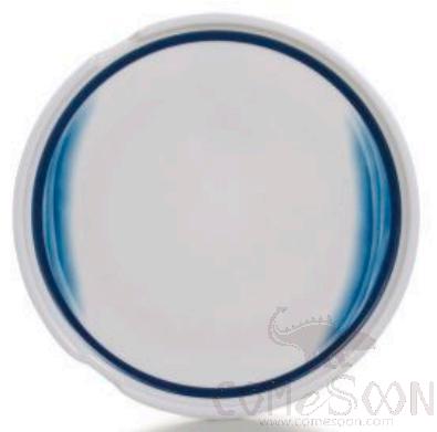 Cloud blue Series 8.2 Inch Notched Dish