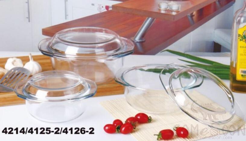 1.5L Round Tempered Glass Pot